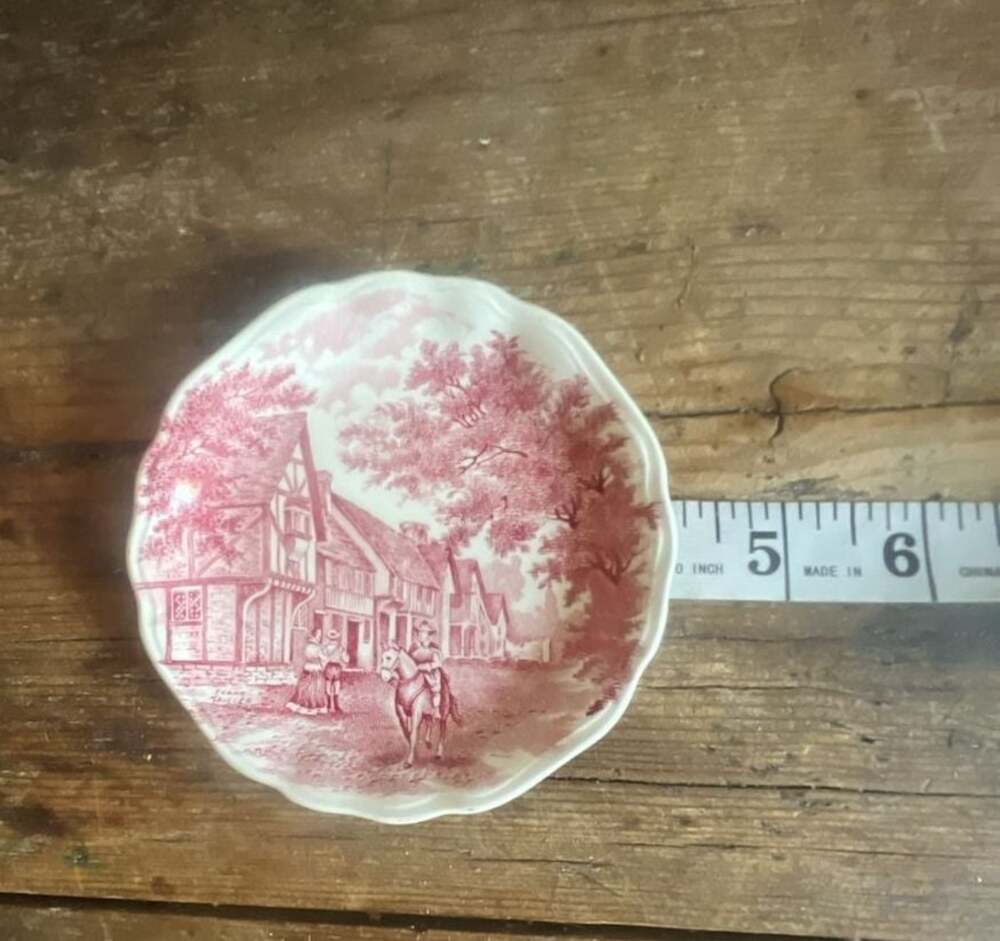 J & G Meakin Romantic English 'Chiddingstone'  Transferware Small Dish/Butter Pa